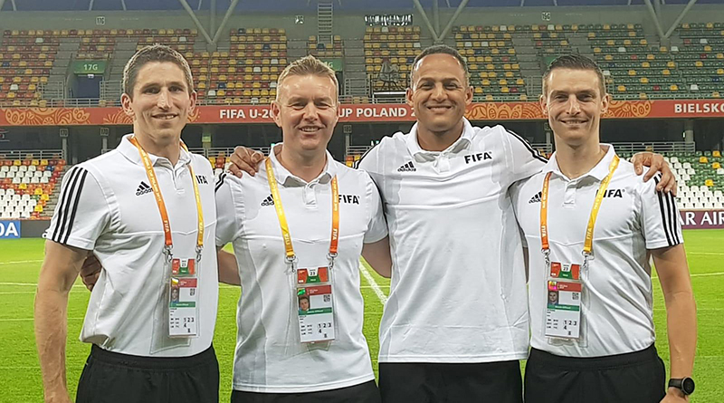 Corey Parker, Alan Kelly, Ismail Elfath and Kyle Atkins at the FIFA U-20 World Cup in Poland.