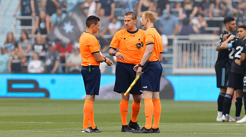 The PRO crew before a game between Real Salt Lake and Minnesota United FC at Allianz Field. Jeremy Olson/ISI Photos.