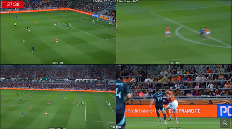 Video Review quad screen