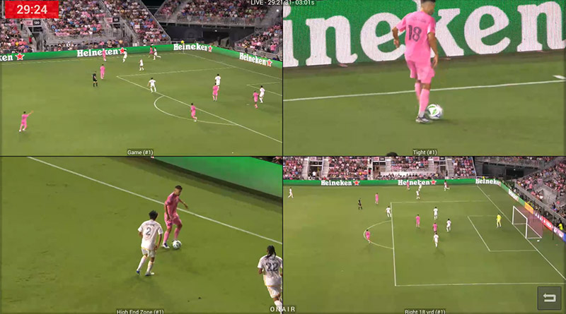 Video Review quad screen