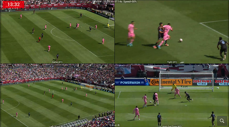 Video Review quad screen