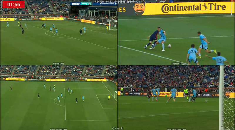 Video Review quad screen