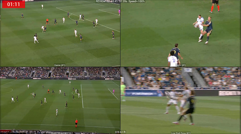 Video Review quad screen