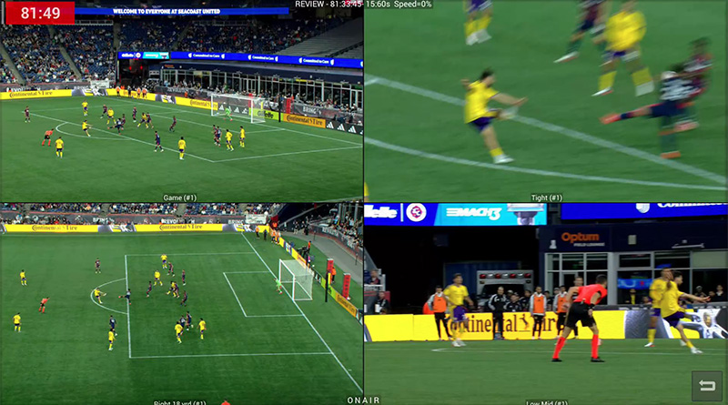 Video Review quad screen