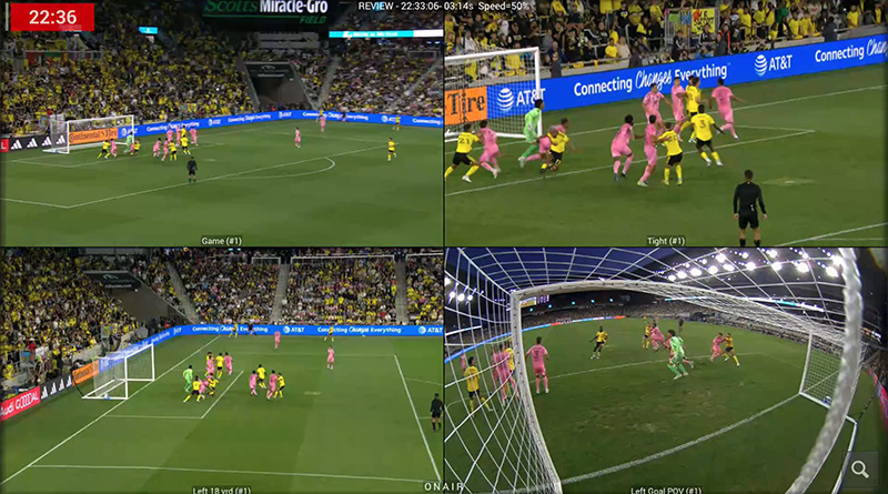 Video Review quad screen