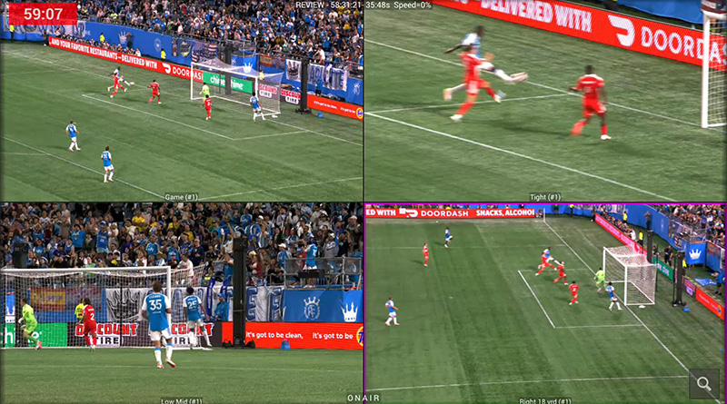 Video Review quad screen