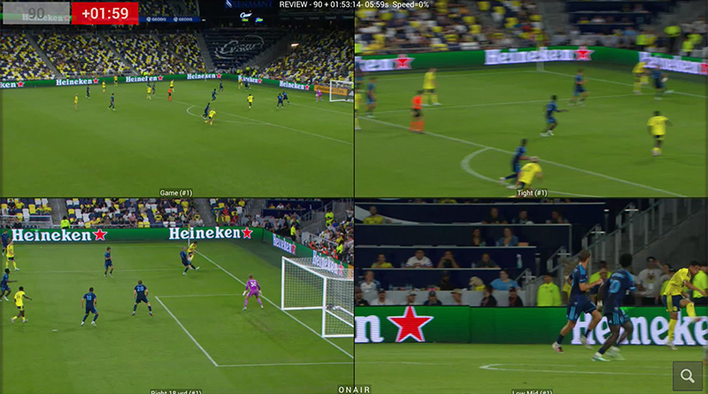 Video Review quad screen